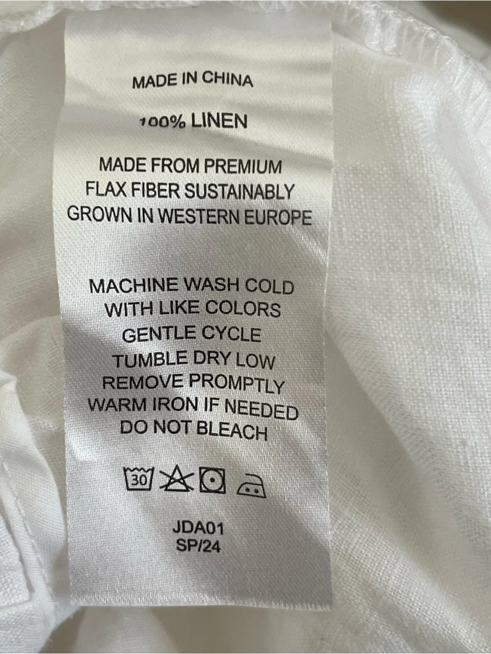 Quince Women’s 100% European Linen Pants, White, Large, Coastal Lightweight Chic